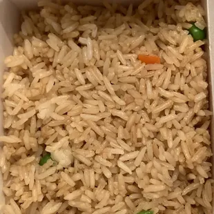 Gourmet vegetable fried rice without egg