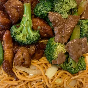 Jalapeo chicken (Spicy) and Broccoli with Beef