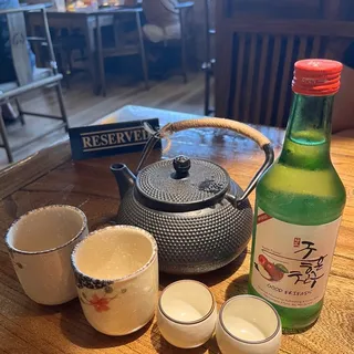 Hot Green Tea Pot