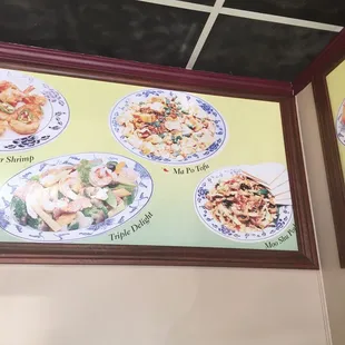 a variety of asian food on plates