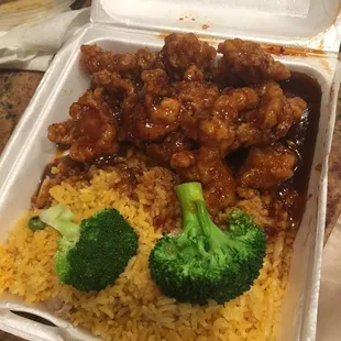 General Tso's combo meal