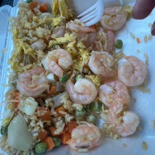 First and last time it was nasty. The shrimp wasn&apos;t cooked at all and they didn&apos;t even clean them .