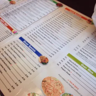 Convenient and affordable menu