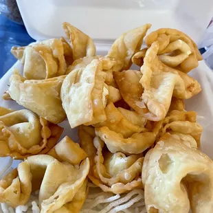 Cream cheese wontons. Pairs perfectly well with the sweet and sour sauce.