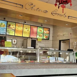 The front steam table