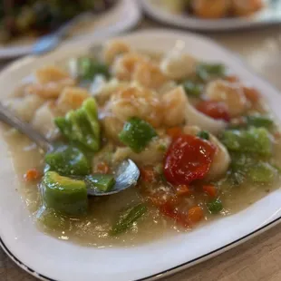 Shrimp in lobster sauce