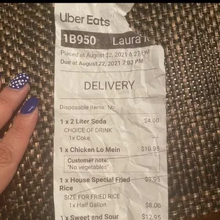 The order and look at the time I ordered and when I took the pic.