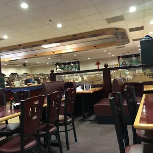 a view of the dining area