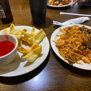 Crab Rangoons and Mongolian BBQ