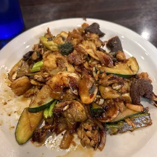 Wednesday's Mongolian BBQ creation