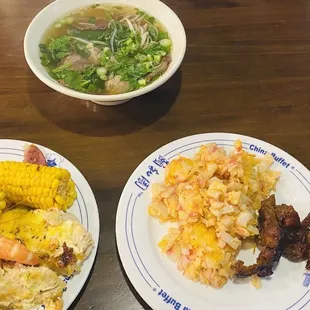 Summer 2021 great soup great fried scallops  Corn on the cob steamed
