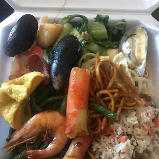 Variety - good selection of veggies too