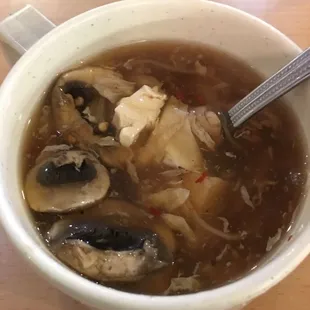 Hot and sour soup.