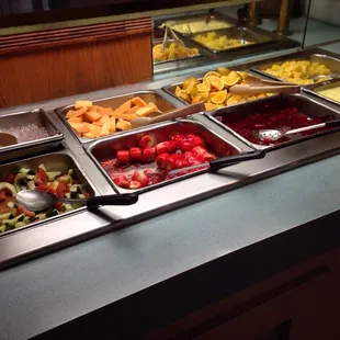 Dessert buffet.