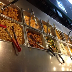 a variety of food items