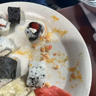 Hot dog sushi