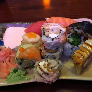 sushi, sashimi, sushi and sashimi, food