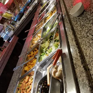 a variety of food items