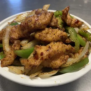 Chicken with black pepper