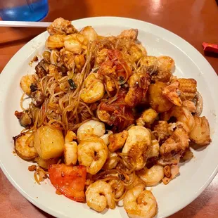 Seafood Combo from Mongolian grill