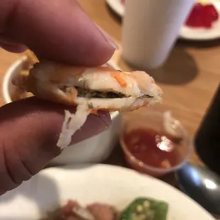 Shrimp full of shit