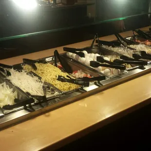 Ingredients for the Mongolian grill