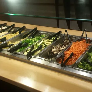 More ingredients for the Mongolian grill