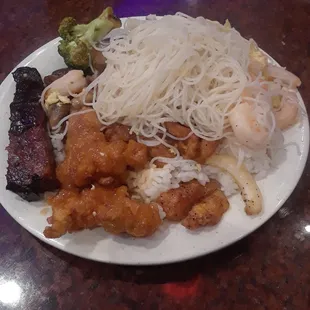Shrimp Mei fun, bbq short rib, and lots more