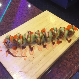 Custom spicy dragon roll