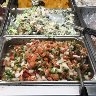 a variety of salads and sides