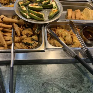 My favorite!  Chicken Egg Foo Young and Crab Rangoon