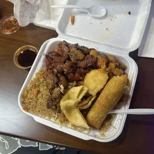 My plate from eating area