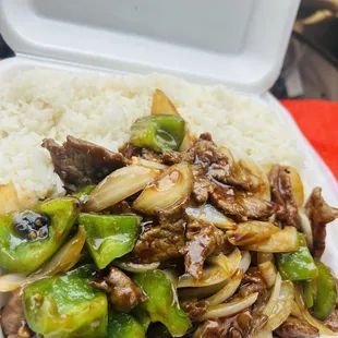 8. Pepper Steak Lunch