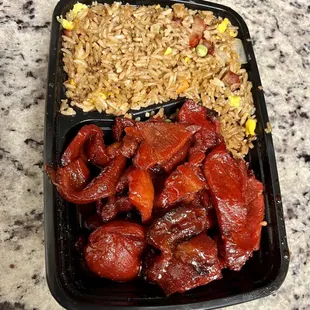 C5. Boneless BBQ Spare Ribs Combination Platter