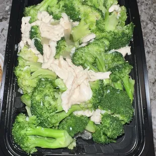 Chicken and broccoli