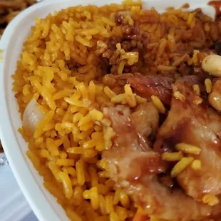 This my friends is not fried rice this was like Mexican rice.