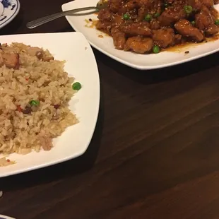 The garlic chicken and house fried rice were my favorite.