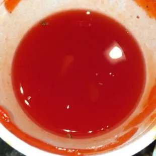 Sweet and Sour sauce filled with gnats.
