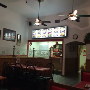 Inside of restaurant.