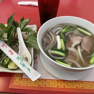 Beef pho deconstructed.   Excellent!