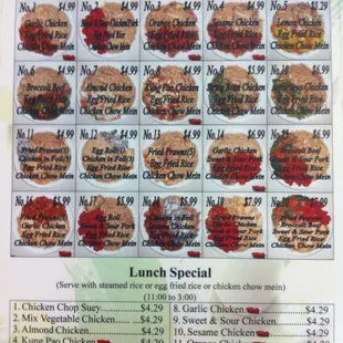 simple combination plates and they give you a lot of it