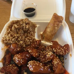 Sesame chicken extra spicy