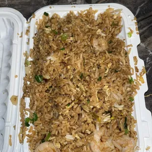 Shrimp fried rice