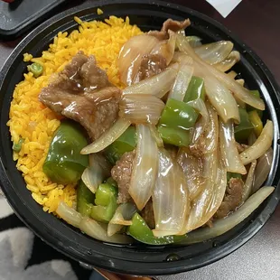 Pepper Steak W. Onion lunch