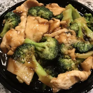 Chicken and broccoli