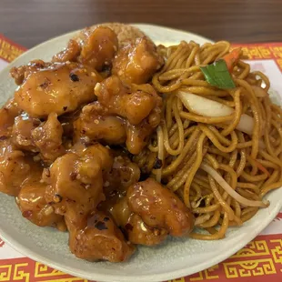 145. Orange Chicken Special Plate