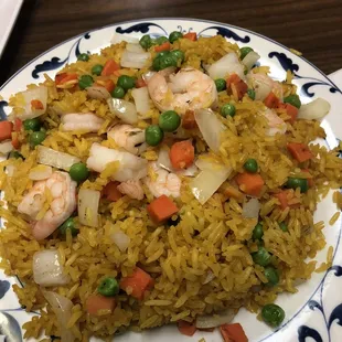 Shrimp fried rice.