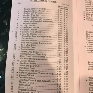 Current prices