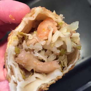 Egg rolls that come with combo. Shrimp.
