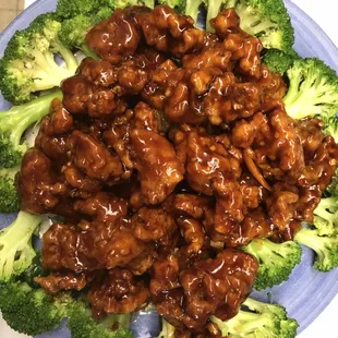Sweet and just bit spicy, try our orange chicken!